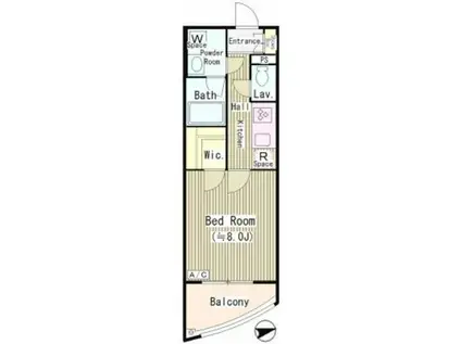 LE CIEL MS(1K/3階)の間取り写真