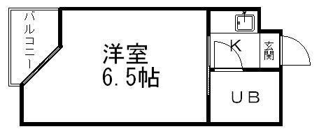 ベルシティ銀杏町(1K/4階)の間取り写真