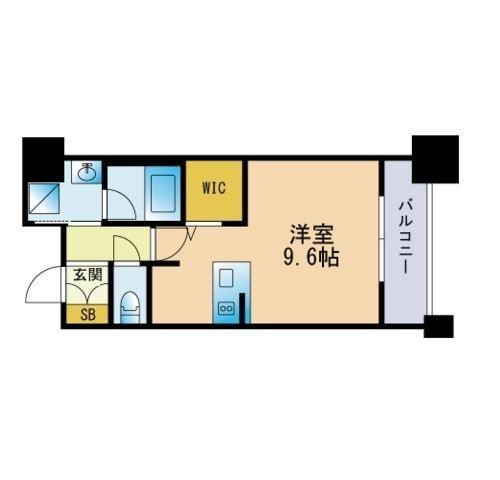 エンクレスト呉服町(ワンルーム/5階)の間取り写真
