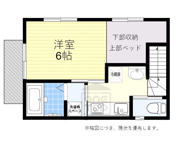 クラフトテラス豊南町南(1K/2階)の間取り写真