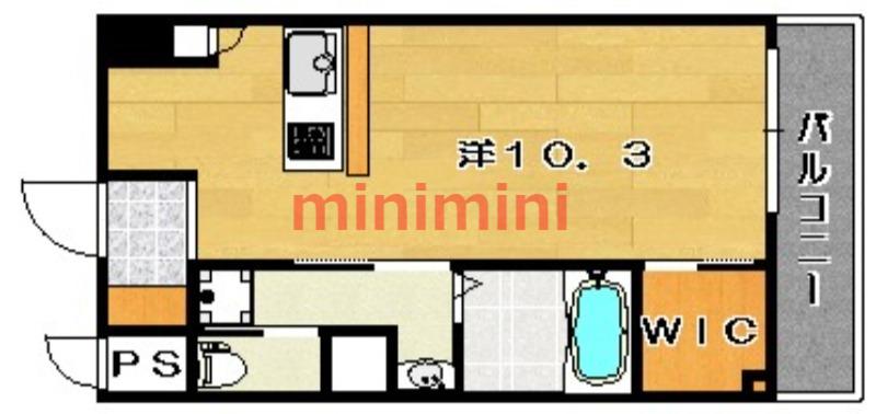 グランベージュ大手町(ワンルーム/2階)の間取り写真
