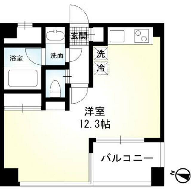 OZ-COURT(ワンルーム/2階)の間取り写真