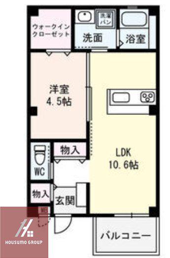 RESIDENCE高千穂(1LDK/3階)の間取り写真