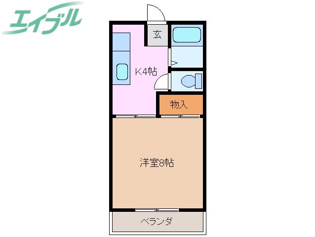 EXULT(1K/3階)の間取り写真