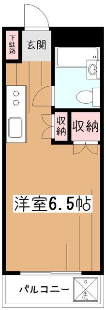 パイオニアヴィーナス(ワンルーム/4階)の間取り写真