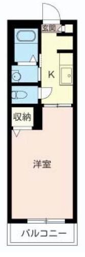 エスパシオ デ センテレオ(1K/1階)の間取り写真