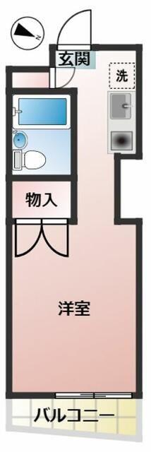 ヒルズ桜台(ワンルーム/3階)の間取り写真