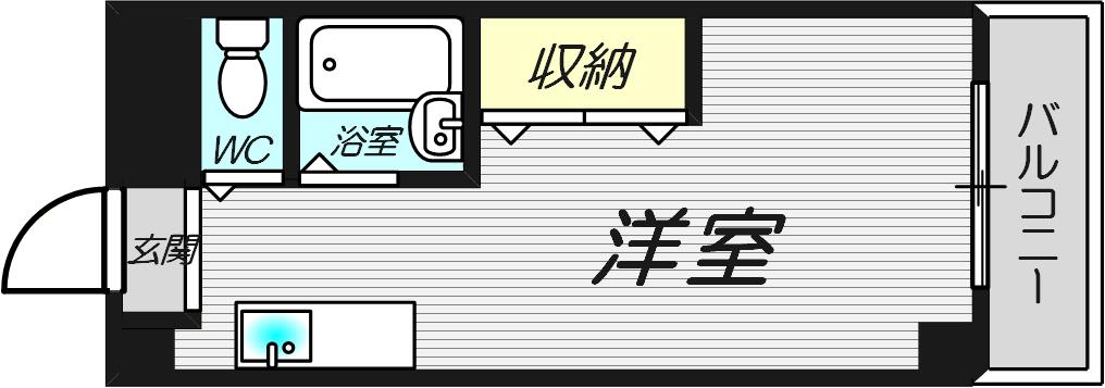 エスポワールマエダ(ワンルーム/5階)の間取り写真