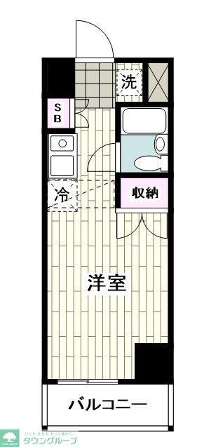 リノアネーラ湘南(ワンルーム/3階)の間取り写真