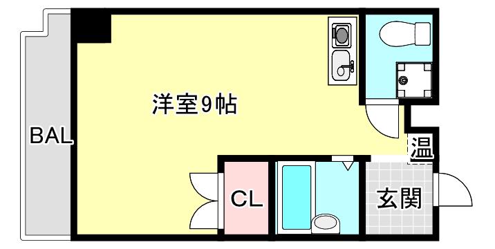 ニューメイト堺市駅(ワンルーム/5階)の間取り写真