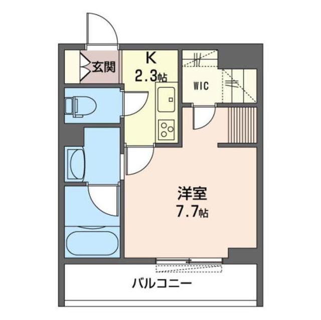 PETAL宮前平(1K/3階)の間取り写真