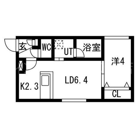 LA.BLOOM(1LDK/2階)の間取り写真