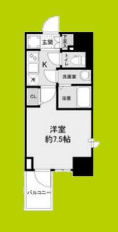 WORVE大阪本町(1K/12階)の間取り写真