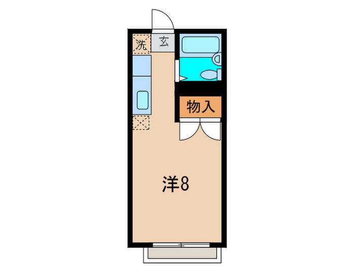 エステート西ヶ原(ワンルーム/2階)の間取り写真