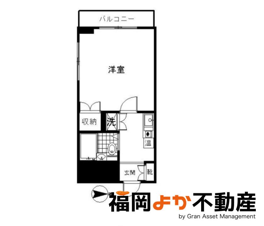 吉祥ビル(1K/5階)の間取り写真
