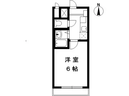 コンフォール雲井(1K/1階)の間取り写真