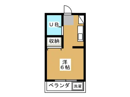 HIROMI HOUSE(ワンルーム/2階)の間取り写真