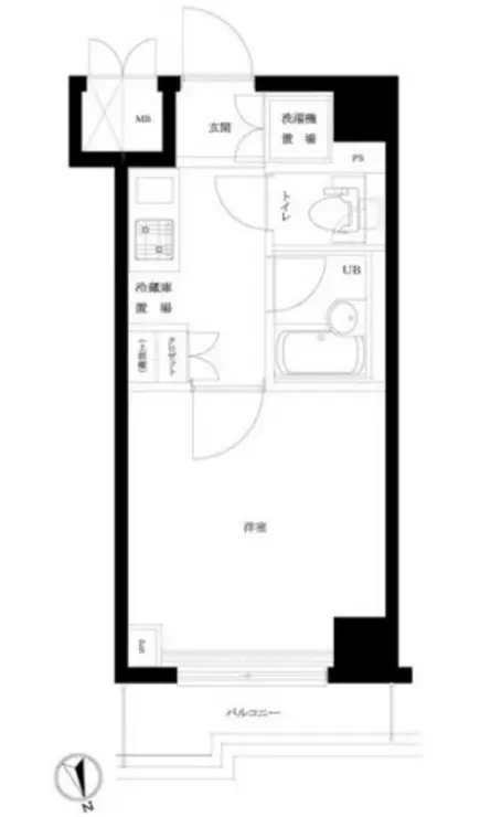 ルーブル大井町参番館 4階階 間取り