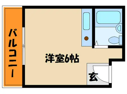 太田ビル小久保(ワンルーム/3階)の間取り写真