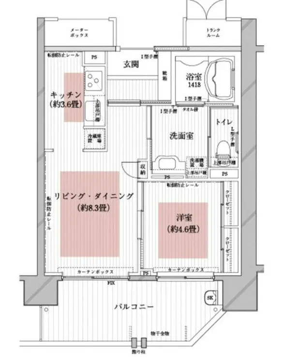 ザ・レジデンス白金スイート 6階階 間取り