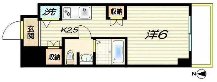 グランドール和泉 4階階 間取り