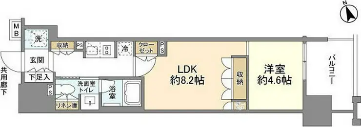 シティハウス西池袋 9階階 間取り