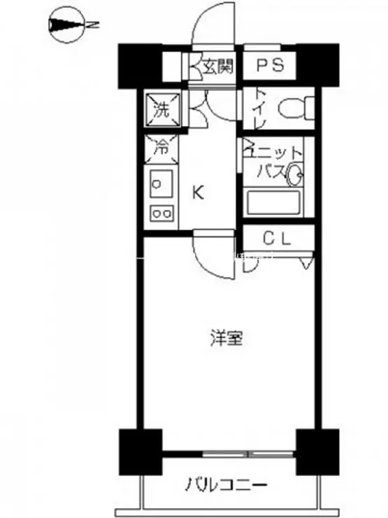スカイコート神田第5 7階階 間取り