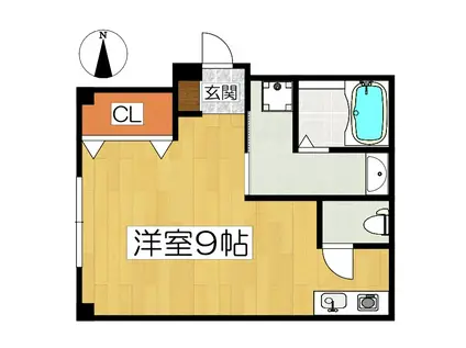 INOUEビル(ワンルーム/2階)の間取り写真