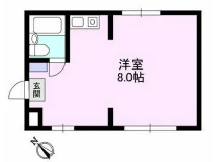 ターキーズ田園調布第1(ワンルーム/3階)の間取り写真