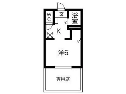 シテール西今川(1K/1階)の間取り写真