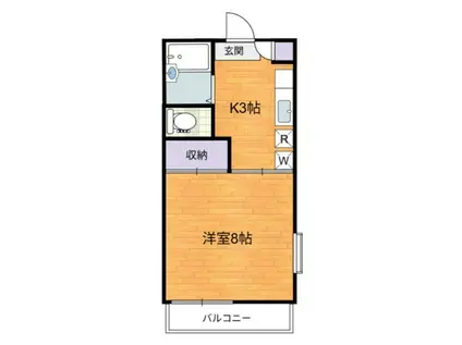 マエパコーポ(1K/2階)の間取り写真