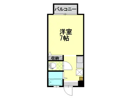 コーポ嵯峨野(1K/3階)の間取り写真