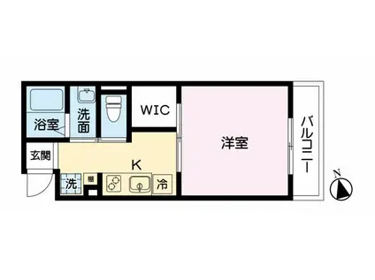 ソラ―ナエル(1K/2階)の間取り写真