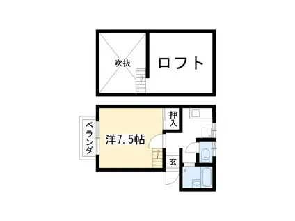 SNOOPY HOUSE NISHIWAKI(1K/2階)の間取り写真