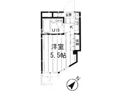MAC小岩ステーション(ワンルーム/3階)の間取り写真