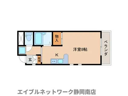 スペース21-M(ワンルーム/3階)の間取り写真