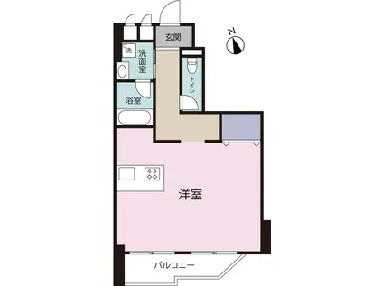 ライオンズマンション牧志 6--号(ワンルーム/6階)の間取り写真