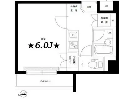 ルーブル野方伍番館(1K/5階)の間取り写真