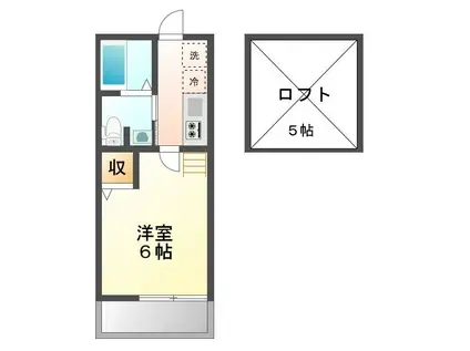 ロフティ京都西陣(1K/1階)の間取り写真