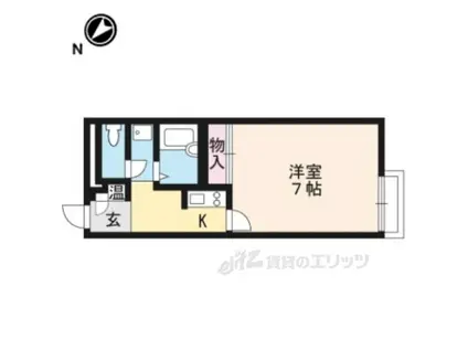 レオネクスト市三宅(1K/2階)の間取り写真