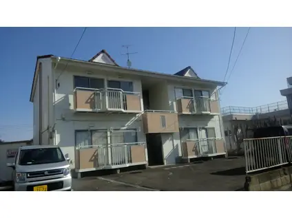 バス停 ウジエスーパー チョコザップ 中山中学校開放感が自慢の鉄骨(3DK/2階)の外観写真