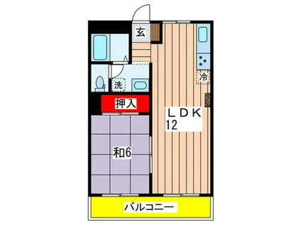 ロイヤルレジデンスK(1LDK/3階)の間取り写真