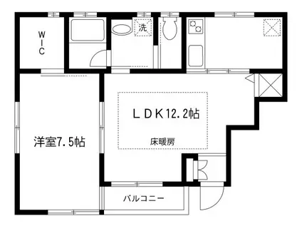アオ・アクア(1LDK/1階)の間取り写真