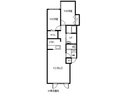 ATEENA11.21(2LDK/1階)の間取り写真