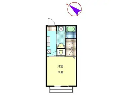 シャルム・コート(1K/1階)の間取り写真