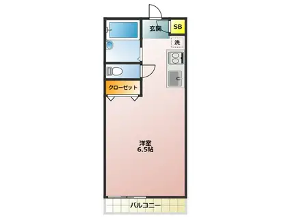 コンフォート要町(ワンルーム/1階)の間取り写真