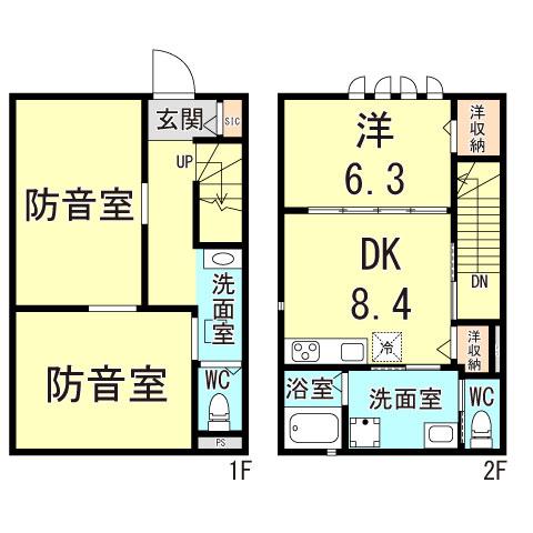 CASA ERBEN(3DK/1階)の間取り写真