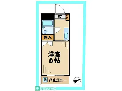 栄寿コーポ(1K/1階)の間取り写真