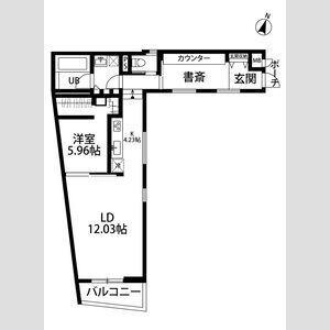 デコール代官山(1LDK/1階)の間取り写真