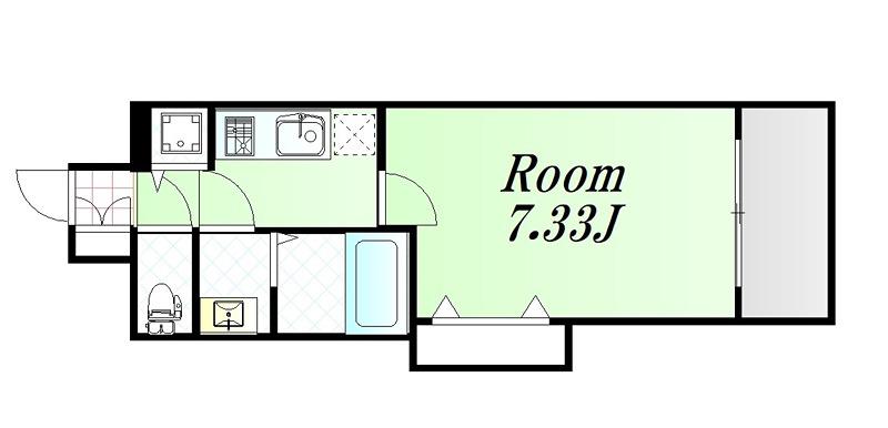LUXE新大阪サウス(1K/5階)の間取り写真
